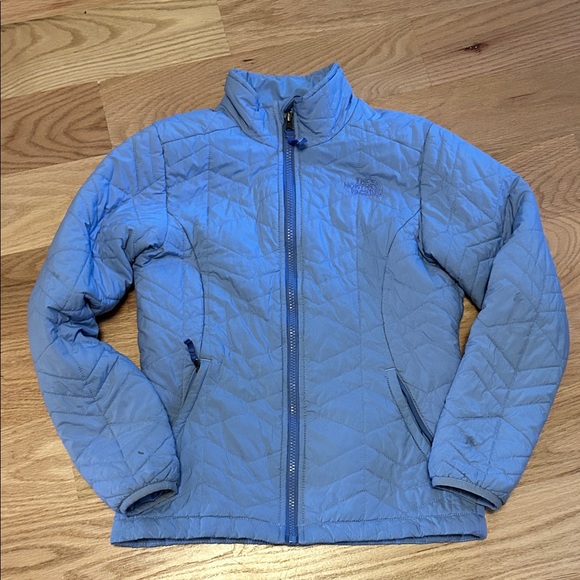 The North Face Light Blue Puffer Jacket - Picture 1 of 7